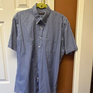 Kirkland Signature Men's Blue Checkered Shirt